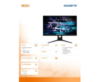 Gigabyte M32U HDR KVM HDMI 2.1 - 690772 - zdjęcie 2